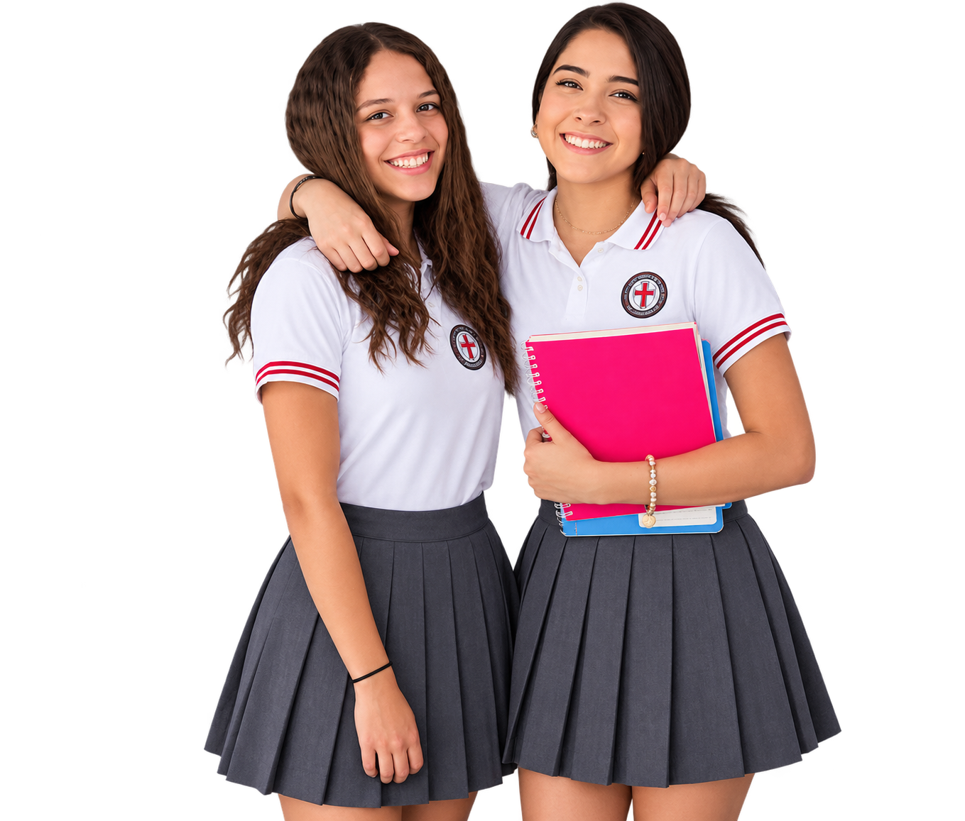Dos estudiantes de secundaria del Gimnasio Cristiano Belén